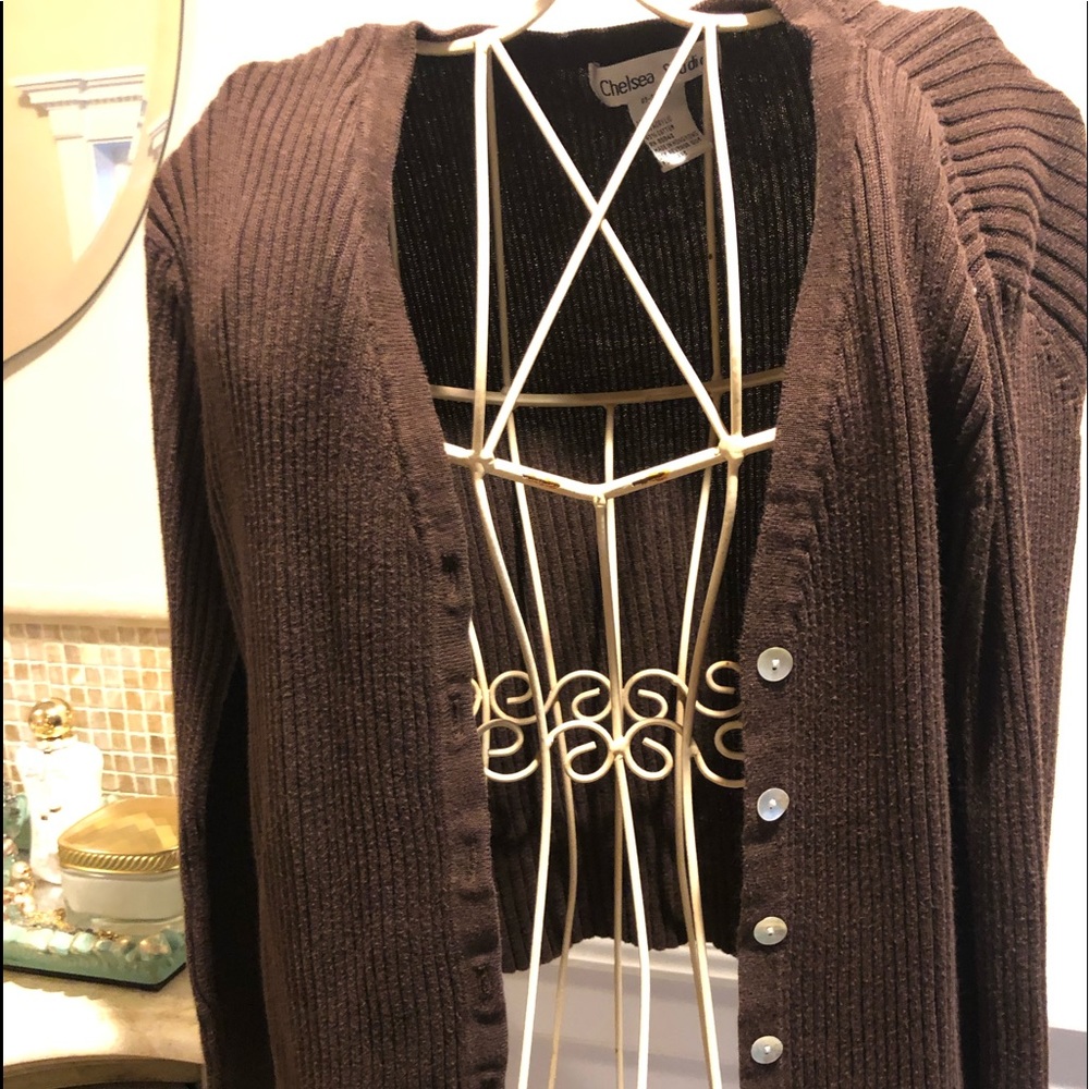 Chelsea Studio Chocolate Brown Cardigan